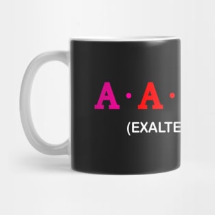 Aaron, Exalted and Strong Mug